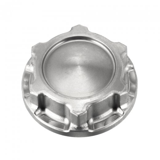 Motone "The Godfather" Top Yoke / Steering Stem TITANIUM Nut - LC - Spun Metal Finish
