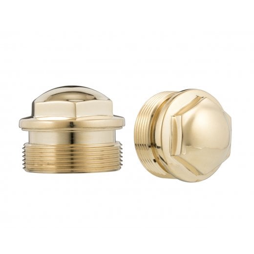 Motone The Guvnors - Fork Top Caps Pair - Late Street Twin & Street Scramber, All T120 -Brass