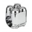 Motone The Quad Micro Switch Button Housing - One Inch Handlebar - Chrome