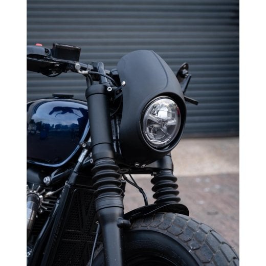 Motone The SCARAB - Metal Screen/HeadLight Shroud/Bikini Cowl for Triumph Bobber