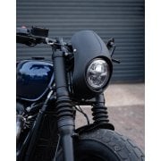 The SCARAB - Metal Screen/HeadLight Shroud/Bikini Cowl for Triumph Bobber