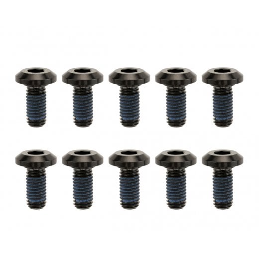 Motone TITAN BOLTS Billet GR5 Titanium Brake Rotor Bolts - BLACK - Aircooled - 10 Piece Set