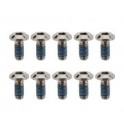 TITAN BOLTS Billet GR5 Titanium Brake Rotor Bolts - Natural Finish - Aircooled - 10 Piece Set