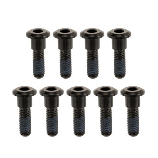 Motone TITAN BOLTS Titanium Brake Rotor Bolts - x9 pcs - BLACK Finish LC - Full Set (Single Front Disc+Rear Disc)