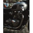 Motone TPS Carb/Throttle Body Cover - Pair - Ribbed/Finned - Polished