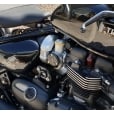 Motone TPS Carb/Throttle Body Cover - Pair - Union Jack - Black