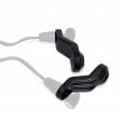 Motone TRILINE Indicator/Turn Signal Ribbed Brackets - Top Shock Mount - Black