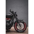 Motone Triumph Bobber 47mm Smooth Spatz Fork Shrouds + Klingon Handlebar Mount Indicator Brackets