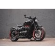 Motone Triumph Bobber 47mm Smooth Spatz Fork Shrouds + Klingon Handlebar Mount Indicator Brackets