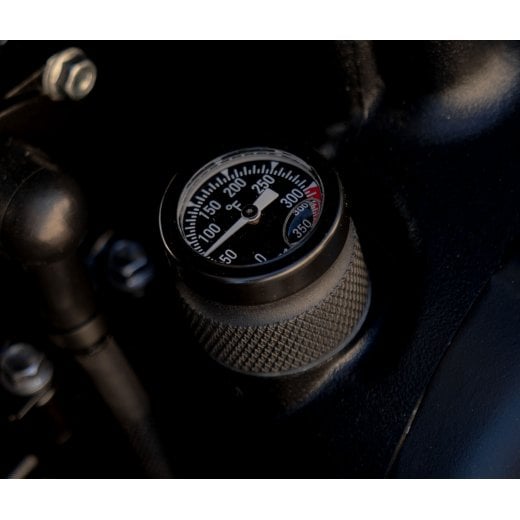 Motone Triumph Engine Temp Gauge Oil Filler Cap - °F - Fahrenheit