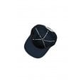 Motone Twin-Flag 6-Panel Vintage Cap - Curved Peak - Blue & Gold