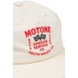 Motone Twin-Flag 6-Panel Vintage Cap - Curved Peak - White