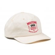 Twin-Flag 6-Panel Vintage Cap - Curved Peak - White