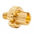 Motone TWISTER Clutch Cable Adjuster - BRASS  - M8x1.25x18