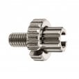 Motone TWISTER Titanium Clutch Cable Adjuster - Natural Finish - M8x1.25x18