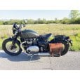 Motone Voyager Rear Rack - for Triumph Bobber/Indian Scout/Harley/BMW R18 - Black