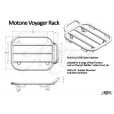 Motone Voyager Rear Rack - for Triumph Bobber/Indian Scout/Harley/R18 BMW - Polished