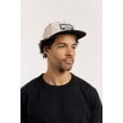 Motone WIDESLIDE Cap - Flat Peak - Ecru and Black