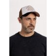 Motone WORDSALAD Trucker Cap - Curved Peak - Copper Suede + Black & White