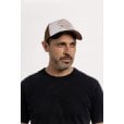 Motone WORDSALAD Trucker Cap - Curved Peak - Copper Suede + Black & White