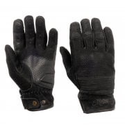 WRAITH - Motorcycle Riding Gloves - Nubuck Leather - Black