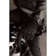 Motone WRAITH - Motorcycle Riding Gloves - Nubuck Leather - Black
