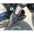 Motone Wrap-Around Fork M8 (8mm) Indicator Turn Signal Bracket Clamps - Pair - 47mm - Black (Bobber)