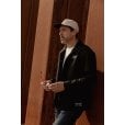 Motone YARDMASTER Bobber Patch Cap - Flat Peak - Ecru and Black - Bike Patch