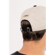 Motone YARDMASTER Bobber Patch Cap - Flat Peak - Ecru and Black - Bike Patch